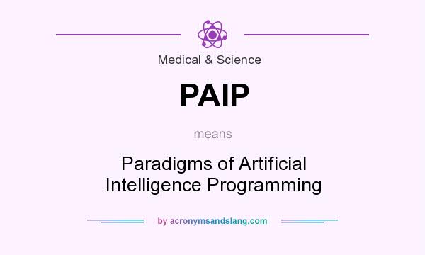 What does PAIP mean? It stands for Paradigms of Artificial Intelligence Programming