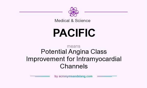 What does PACIFIC mean? It stands for Potential Angina Class Improvement for Intramyocardial Channels
