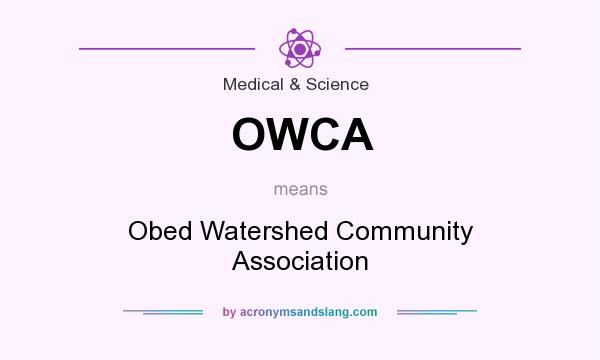 What does OWCA mean? It stands for Obed Watershed Community Association