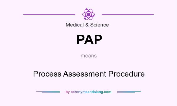 What does PAP mean? It stands for Process Assessment Procedure