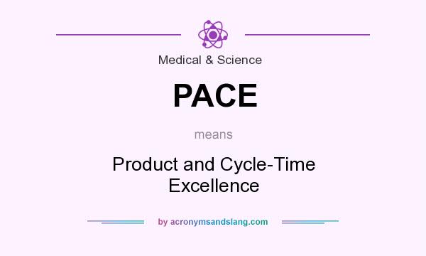 What does PACE mean? It stands for Product and Cycle-Time Excellence