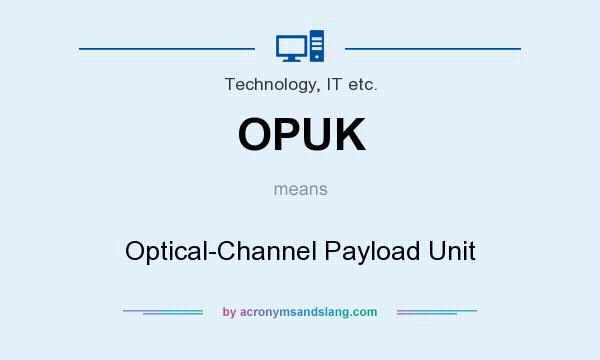 What does OPUK mean? It stands for Optical-Channel Payload Unit