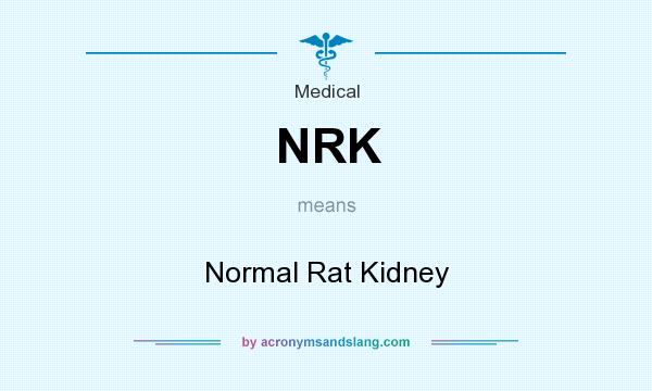 What does NRK mean? It stands for Normal Rat Kidney