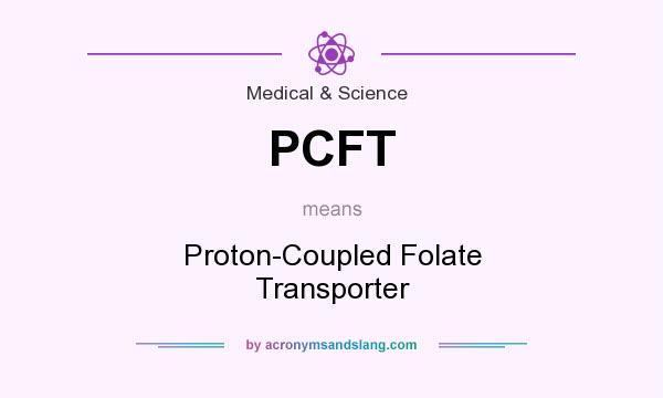 What does PCFT mean? It stands for Proton-Coupled Folate Transporter
