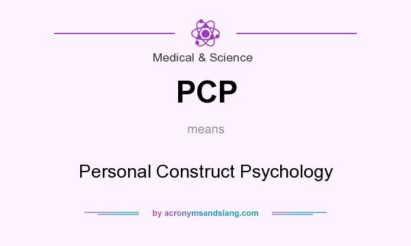 What does PCP mean? It stands for Personal Construct Psychology