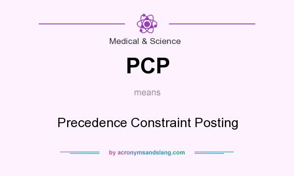 What does PCP mean? It stands for Precedence Constraint Posting