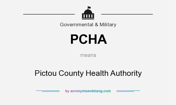What does PCHA mean? It stands for Pictou County Health Authority