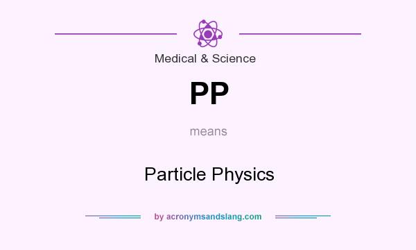 What does PP mean? It stands for Particle Physics