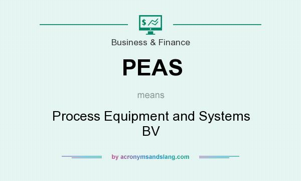 What does PEAS mean? It stands for Process Equipment and Systems BV