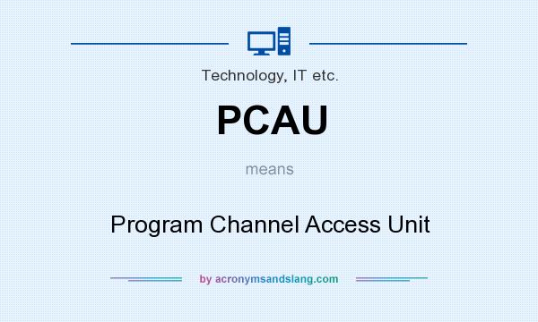 What does PCAU mean? It stands for Program Channel Access Unit