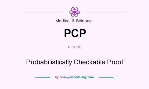 What does PCP mean? It stands for Probabilistically Checkable Proof