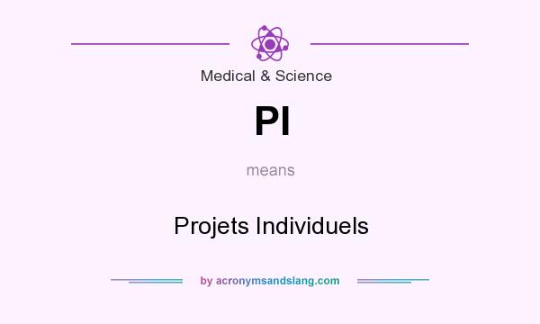 What does PI mean? It stands for Projets Individuels