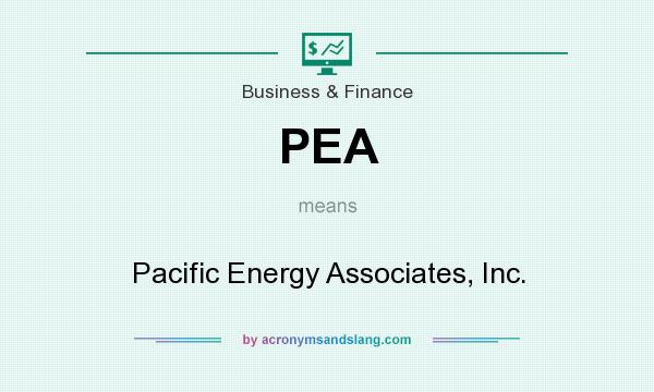 What does PEA mean? It stands for Pacific Energy Associates, Inc.