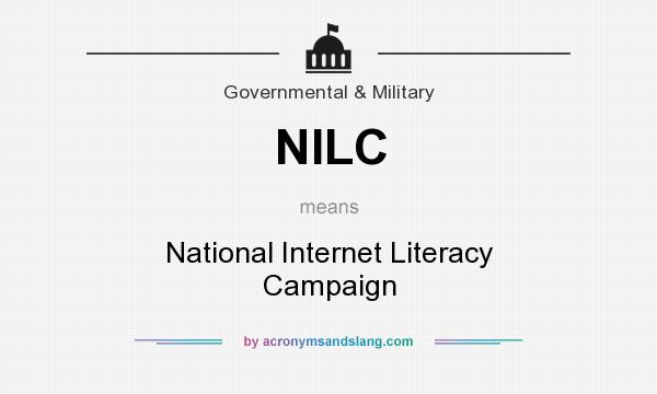 What does NILC mean? It stands for National Internet Literacy Campaign
