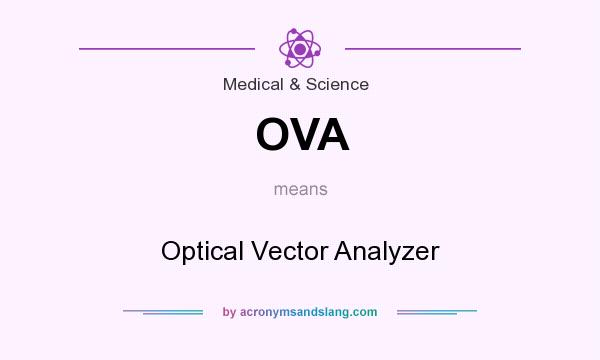 What does OVA mean? It stands for Optical Vector Analyzer