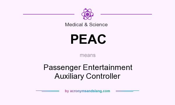 What does PEAC mean? It stands for Passenger Entertainment Auxiliary Controller