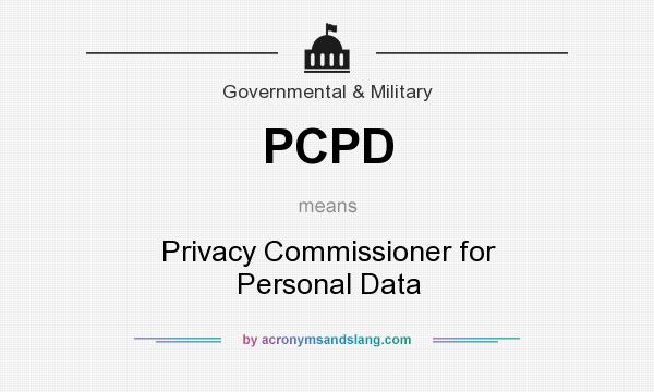 What does PCPD mean? It stands for Privacy Commissioner for Personal Data