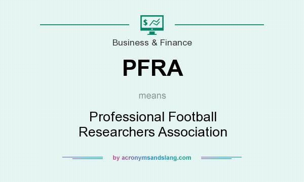 What does PFRA mean? It stands for Professional Football Researchers Association