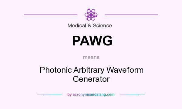 What does PAWG mean? It stands for Photonic Arbitrary Waveform Generator