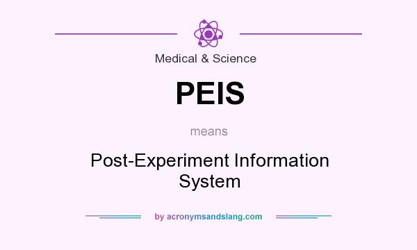 What does PEIS mean? It stands for Post-Experiment Information System