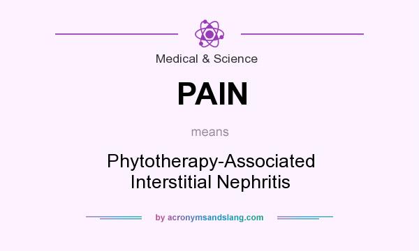 What does PAIN mean? It stands for Phytotherapy-Associated Interstitial Nephritis