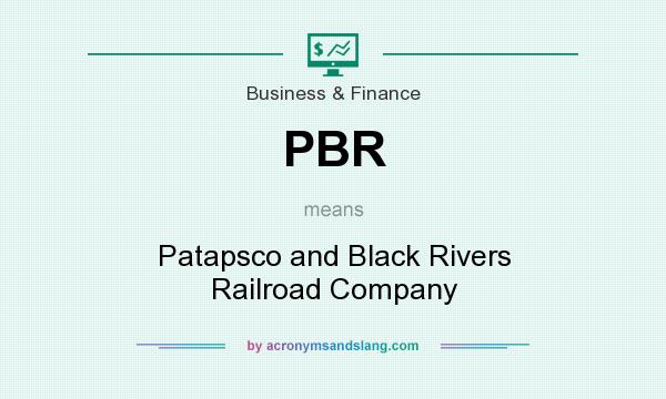 What does PBR mean? It stands for Patapsco and Black Rivers Railroad Company