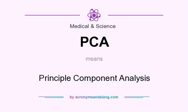 What does PCA mean? It stands for Principle Component Analysis
