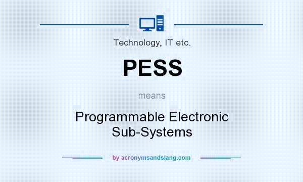 What does PESS mean? It stands for Programmable Electronic Sub-Systems