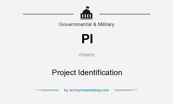 What does PI mean? It stands for Project Identification