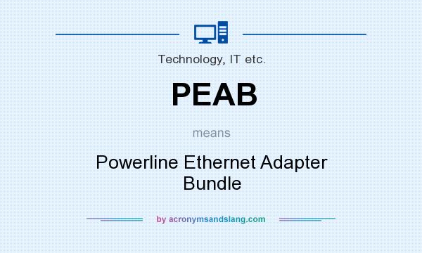 What does PEAB mean? It stands for Powerline Ethernet Adapter Bundle