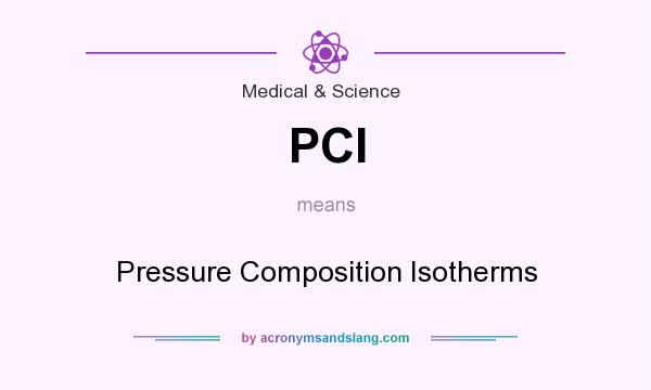 What does PCI mean? It stands for Pressure Composition Isotherms