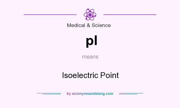 What does pI mean? It stands for Isoelectric Point
