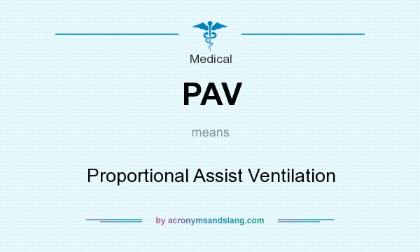 What does PAV mean? It stands for Proportional Assist Ventilation