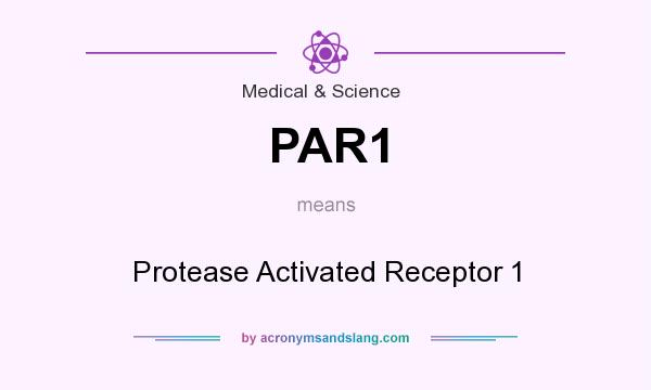 What does PAR1 mean? It stands for Protease Activated Receptor 1