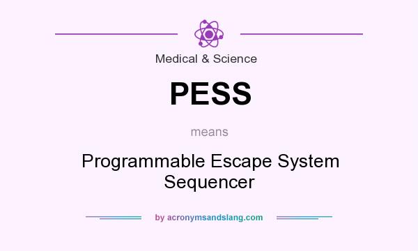 What does PESS mean? It stands for Programmable Escape System Sequencer