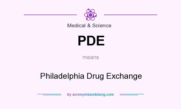 What does PDE mean? It stands for Philadelphia Drug Exchange