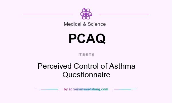 What does PCAQ mean? It stands for Perceived Control of Asthma Questionnaire