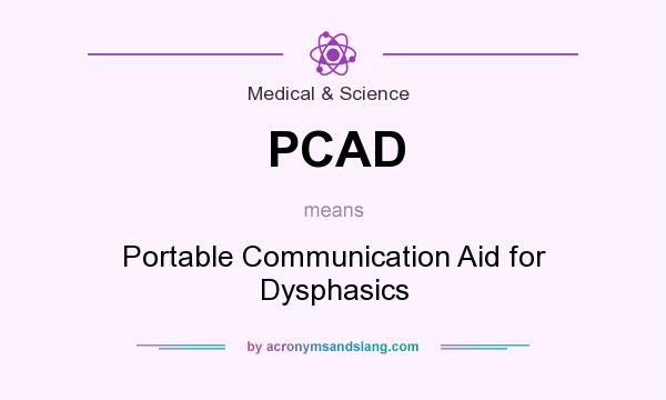 What does PCAD mean? It stands for Portable Communication Aid for Dysphasics