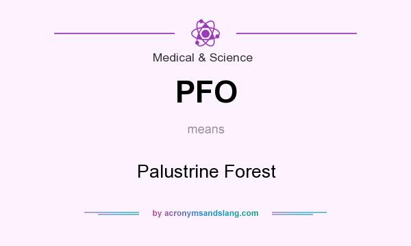 What does PFO mean? It stands for Palustrine Forest