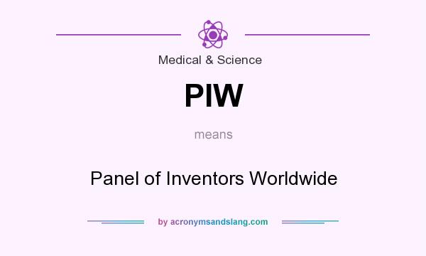 What does PIW mean? It stands for Panel of Inventors Worldwide