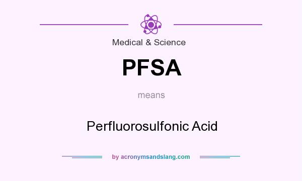 What does PFSA mean? It stands for Perfluorosulfonic Acid
