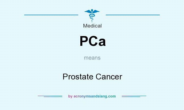 What does PCa mean? It stands for Prostate Cancer