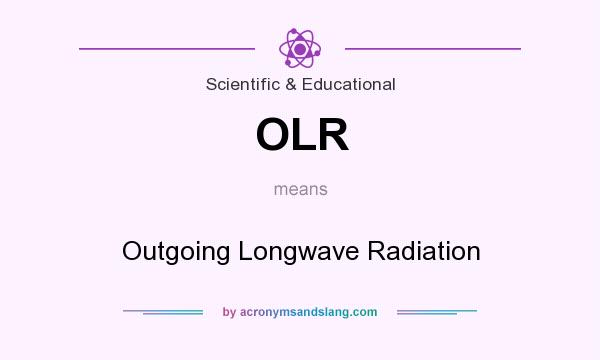 What does OLR mean? It stands for Outgoing Longwave Radiation