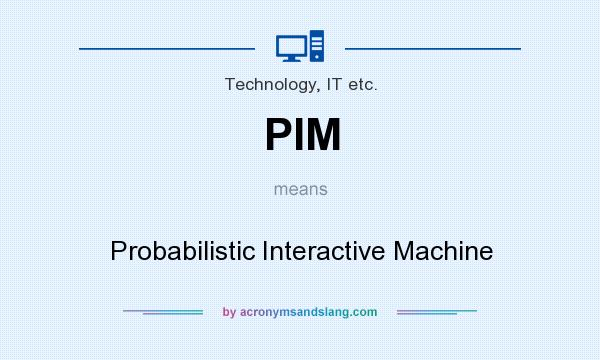 What does PIM mean? It stands for Probabilistic Interactive Machine