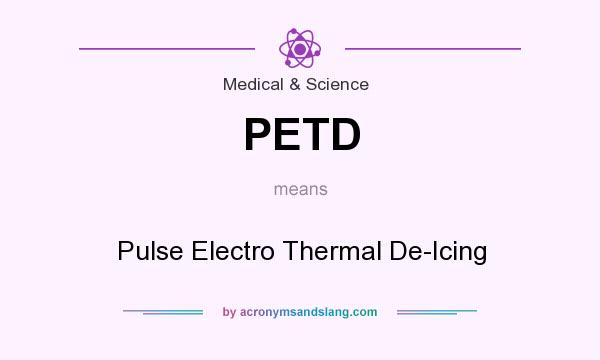 What does PETD mean? It stands for Pulse Electro Thermal De-Icing