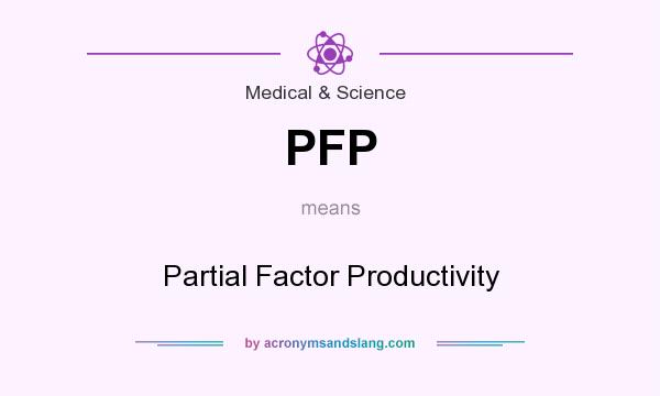 What does PFP mean? It stands for Partial Factor Productivity
