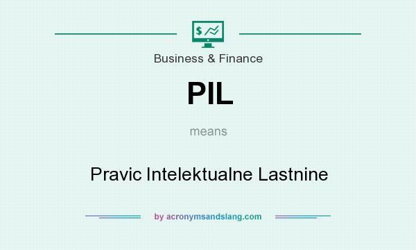 What does PIL mean? It stands for Pravic Intelektualne Lastnine