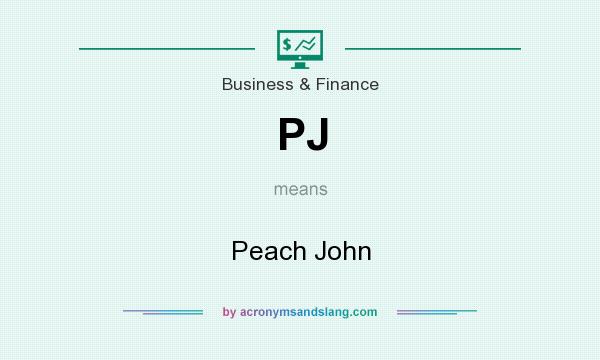 What does PJ mean? It stands for Peach John
