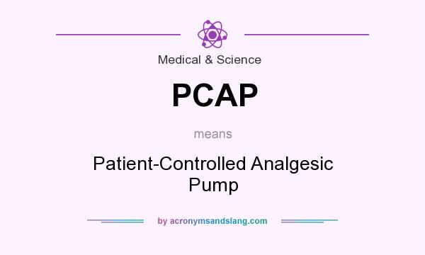 What does PCAP mean? It stands for Patient-Controlled Analgesic Pump