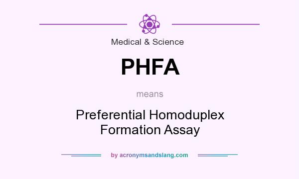 What does PHFA mean? It stands for Preferential Homoduplex Formation Assay